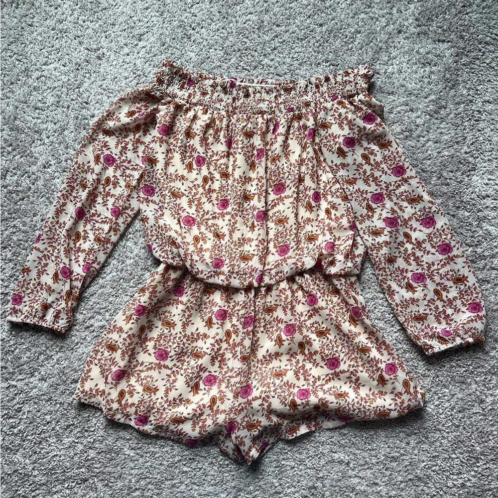Floral Off-Shoulder Romper